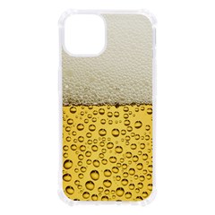 Texture Pattern Macro Glass Of Beer Foam White Yellow Art Iphone 13 Tpu Uv Print Case