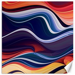 Wave Of Abstract Colors Canvas 16  X 16  by uniart180623