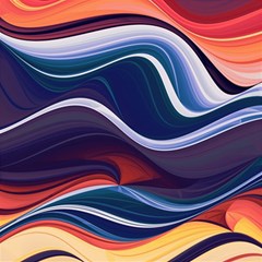 Wave Of Abstract Colors Play Mat (square) by uniart180623