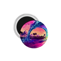 Retro Wave Ocean 1.75  Magnets