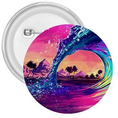 Retro Wave Ocean 3  Buttons