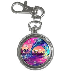 Retro Wave Ocean Key Chain Watches