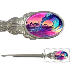 Retro Wave Ocean Letter Opener