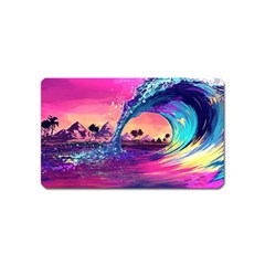 Retro Wave Ocean Magnet (name Card)