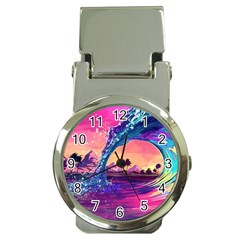 Retro Wave Ocean Money Clip Watches