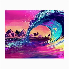 Retro Wave Ocean Small Glasses Cloth (2 Sides)