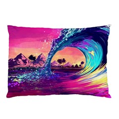 Retro Wave Ocean Pillow Case