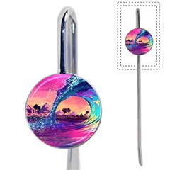 Retro Wave Ocean Book Mark by uniart180623