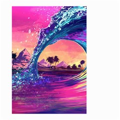 Retro Wave Ocean Small Garden Flag (Two Sides)