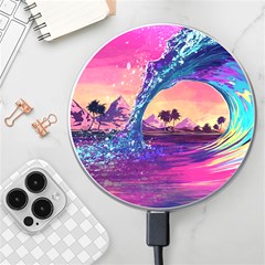 Retro Wave Ocean Wireless Fast Charger(White)