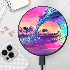 Retro Wave Ocean Wireless Fast Charger(Black)