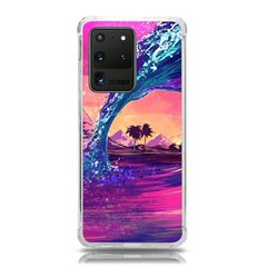 Retro Wave Ocean Samsung Galaxy S20 Ultra 6.9 Inch TPU UV Case