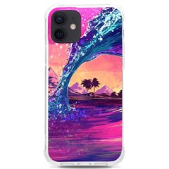 Retro Wave Ocean iPhone 12/12 Pro TPU UV Print Case