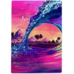 Retro Wave Ocean A4 Acrylic Clipboard Back