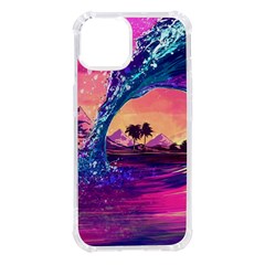 Retro Wave Ocean iPhone 14 TPU UV Print Case