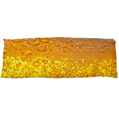 Texture Pattern Macro Glass Of Beer Foam White Yellow Bubble Body Pillow Case Dakimakura (two Sides) by uniart180623