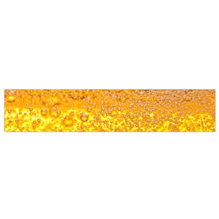 Texture Pattern Macro Glass Of Beer Foam White Yellow Bubble Small Premium Plush Fleece Scarf