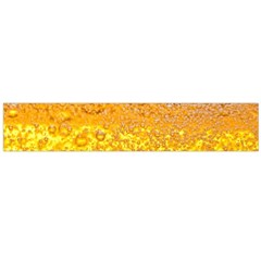 Texture Pattern Macro Glass Of Beer Foam White Yellow Bubble Large Premium Plush Fleece Scarf  by uniart180623