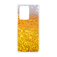 Texture Pattern Macro Glass Of Beer Foam White Yellow Bubble Samsung Galaxy S20 Ultra 6 9 Inch Tpu Uv Case by uniart180623