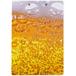 Texture Pattern Macro Glass Of Beer Foam White Yellow Bubble A4 Acrylic Clipboard Back