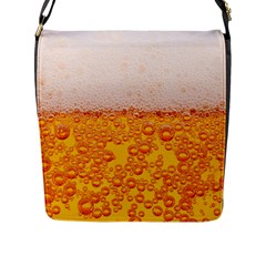 Beer Texture Drinks Texture Flap Closure Messenger Bag (l) by uniart180623