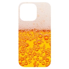 Beer Texture Drinks Texture Iphone 14 Pro Max Black Uv Print Case