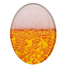 Beer Texture Drinks Texture Oval Glass Fridge Magnet (4 Pack)