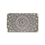 Mandala Circles Drawing Pattern Magnet (Name Card) Front