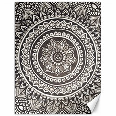 Mandala Circles Drawing Pattern Canvas 12  x 16 