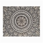 Mandala Circles Drawing Pattern Small Glasses Cloth (2 Sides) Front