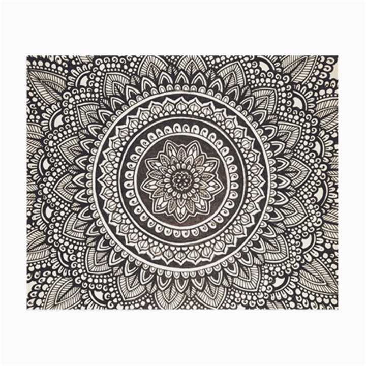 Mandala Circles Drawing Pattern Small Glasses Cloth (2 Sides)