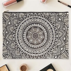 Mandala Circles Drawing Pattern Cosmetic Bag (XXXL)