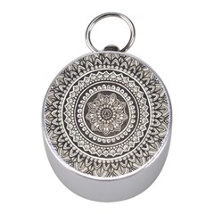 Mandala Circles Drawing Pattern Mini Silver Compasses