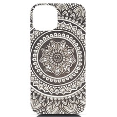 Mandala Circles Drawing Pattern Iphone 14 Black Uv Print Case