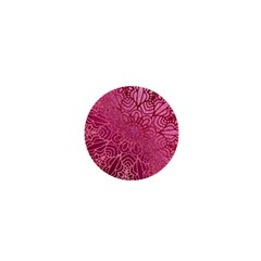 Pink Mandala Glitter Bohemian Girly Glitter 1  Mini Magnets by uniart180623