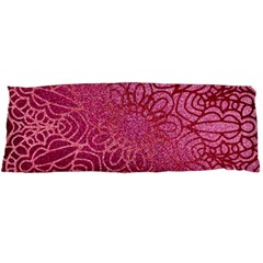 Pink Mandala Glitter Bohemian Girly Glitter Body Pillow Case Dakimakura (two Sides) by uniart180623