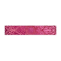 Pink Mandala Glitter Bohemian Girly Glitter Premium Plush Fleece Scarf (mini) by uniart180623