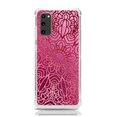 Pink Mandala Glitter Bohemian Girly Glitter Samsung Galaxy S20 6 2 Inch Tpu Uv Case by uniart180623