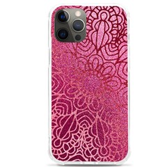 Pink Mandala Glitter Bohemian Girly Glitter Iphone 12 Pro Max Tpu Uv Print Case by uniart180623