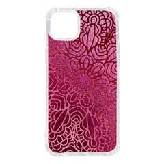 Pink Mandala Glitter Bohemian Girly Glitter Iphone 14 Plus Tpu Uv Print Case