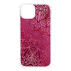 Pink Mandala Glitter Bohemian Girly Glitter Iphone 13 Tpu Uv Print Case