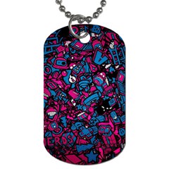 Grafitti Graffiti Abstract Artwork Digital Dog Tag (two Sides) by uniart180623