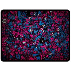 Grafitti Graffiti Abstract Artwork Digital Fleece Blanket (large) by uniart180623