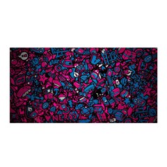 Grafitti Graffiti Abstract Artwork Digital Satin Wrap 35  X 70  by uniart180623