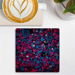 Grafitti Graffiti Abstract Artwork Digital Uv Print Square Tile Coaster  by uniart180623