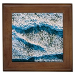 Waves Wave Nature Beach Framed Tile