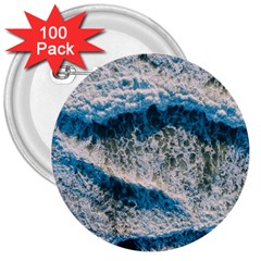 Waves Wave Nature Beach 3  Buttons (100 pack) 