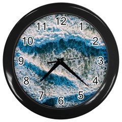 Waves Wave Nature Beach Wall Clock (Black)