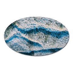 Waves Wave Nature Beach Oval Magnet