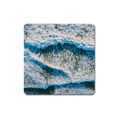 Waves Wave Nature Beach Square Magnet